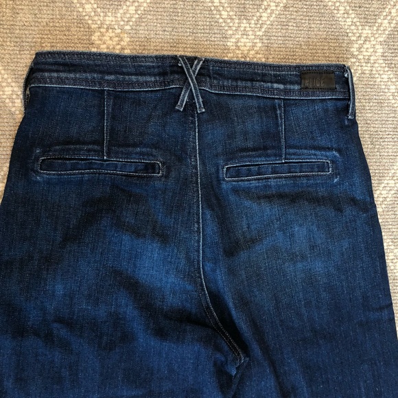 PAIGE Dark Wash Wide Leg Jeans - Picture 4 of 4